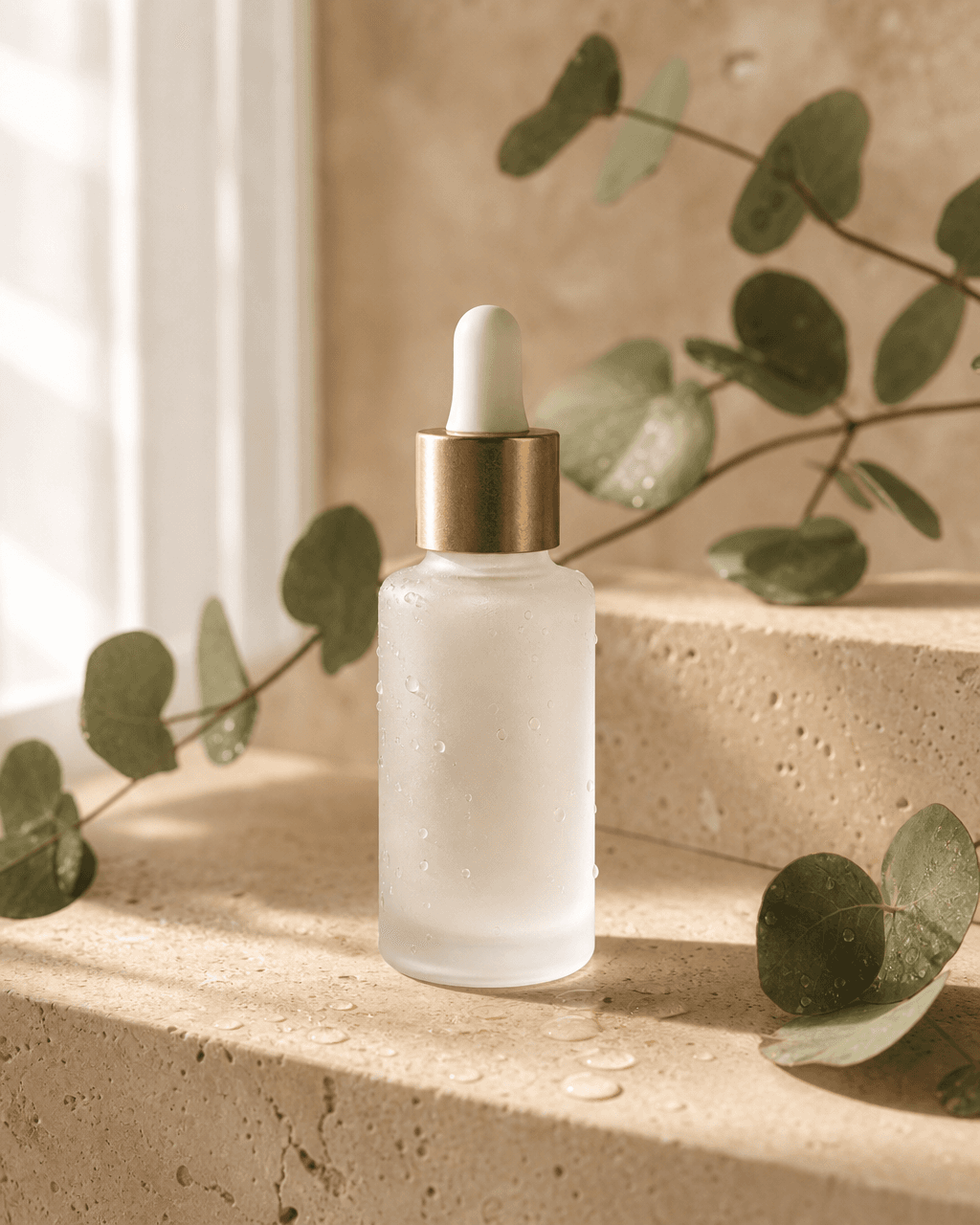 Premium skincare campaign visual generated with Cosmiq